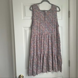 American Eagle Floral Tiered Babydoll Dress